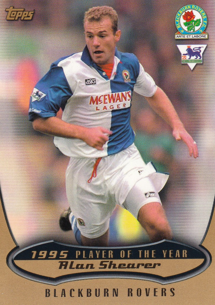 POTY03. ALAN SHEARER - BLACKBURN - 1995 PLAYER OF THE YEAR - INSERT