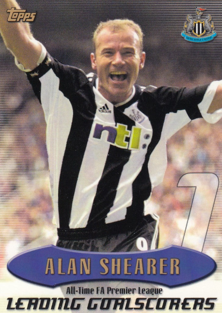 AT06. ALAN SHEARER - NEWCASTLE - LEADING GOALSCORERS - INSERT