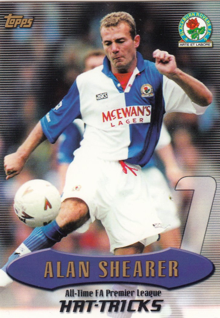 AT19. ALAN SHEARER - BLACKBURN- HAT-TRICKS - INSERT