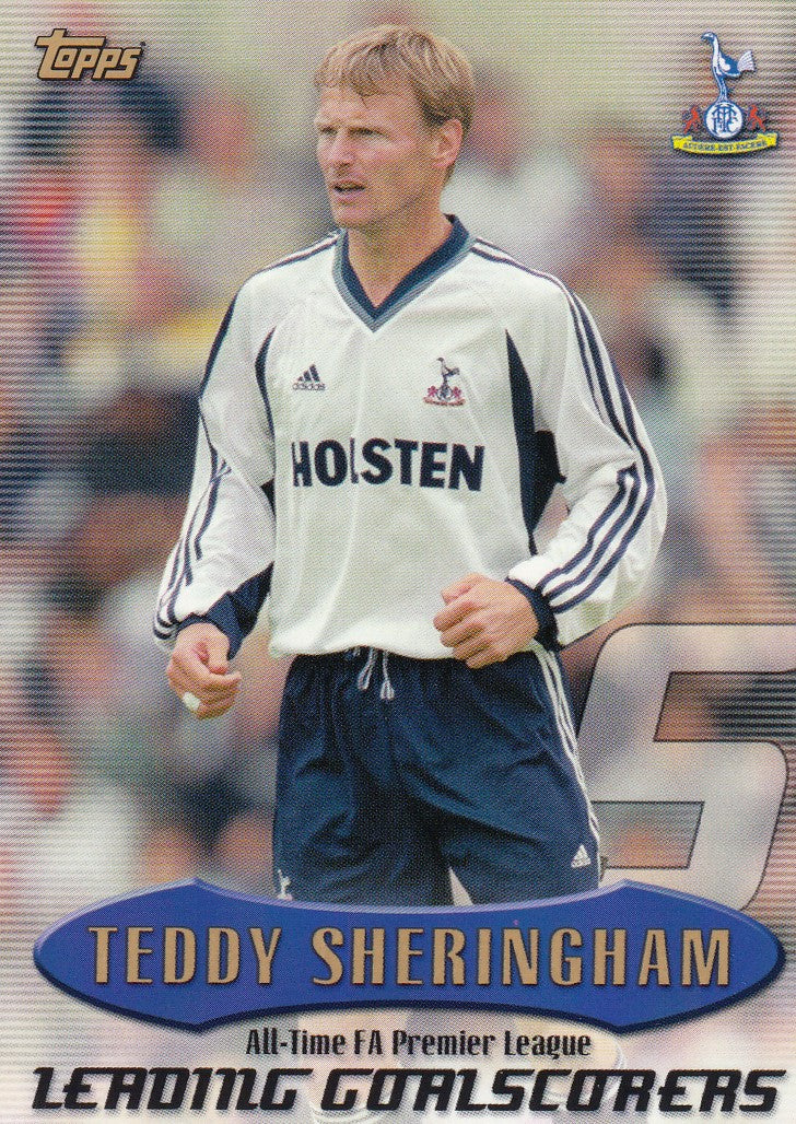 AT10. TEDDY SHERINGHAM - TOTTENHAM - LEADING GOALSCORERS