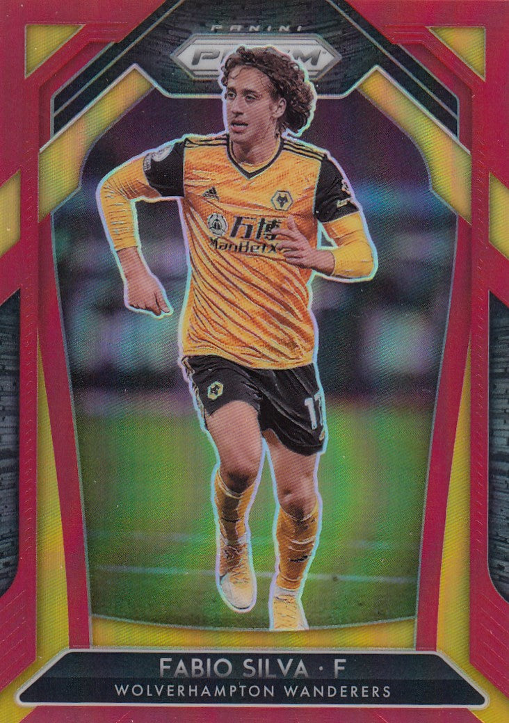 #149. RED PRIZM - 141. FABIO SILVA - WOLVERHAMPTON - CARD 57 OF 149