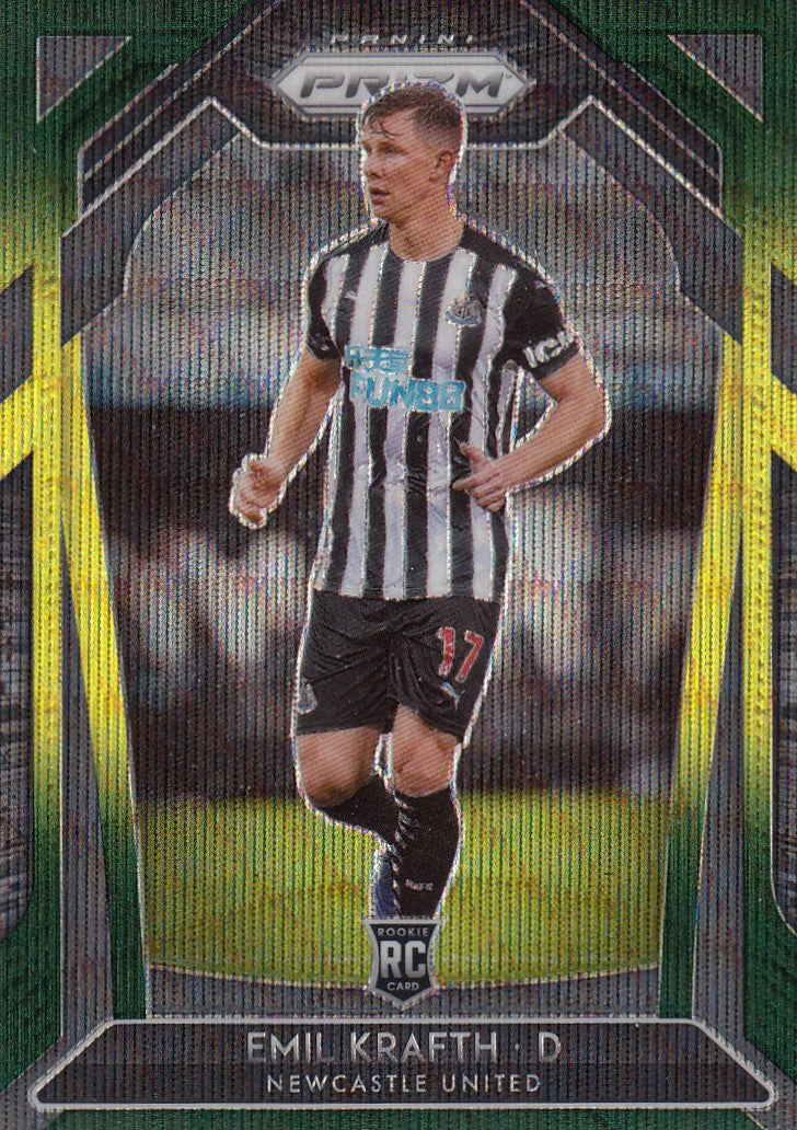 233. EMIL KRAFTH - ROOKIE - NEWCASTLE UNITED - BLUE/YELLOW/GREEN PRIZM