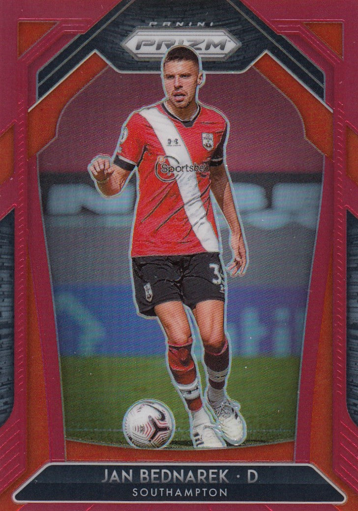 #149. RED PRIZM - 081. JAN BEDNAREK - SOUTHAMPTON - CARD 7 OF 149