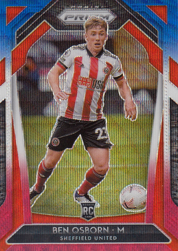 025. BEN OSBORN - SHEFFIELD UNITED - ROOKIE - RED/WHITE/BLUE PRIZM