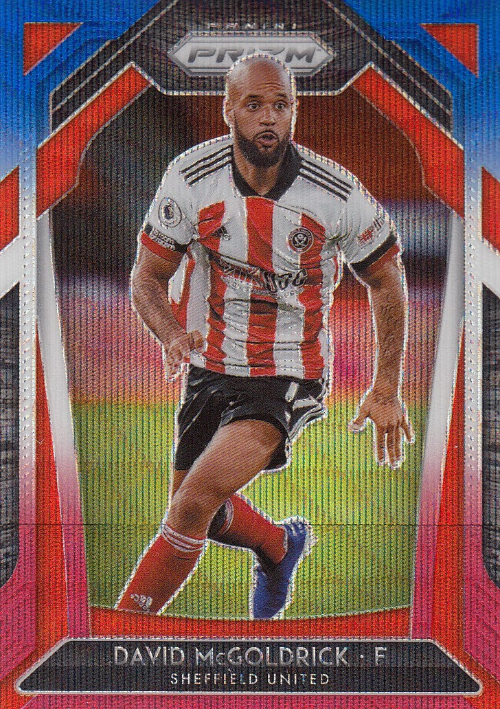 029. DAVID MCGOLDRICK - SHEFFIELD UNITED - RED/WHITE/BLUE PRIZM
