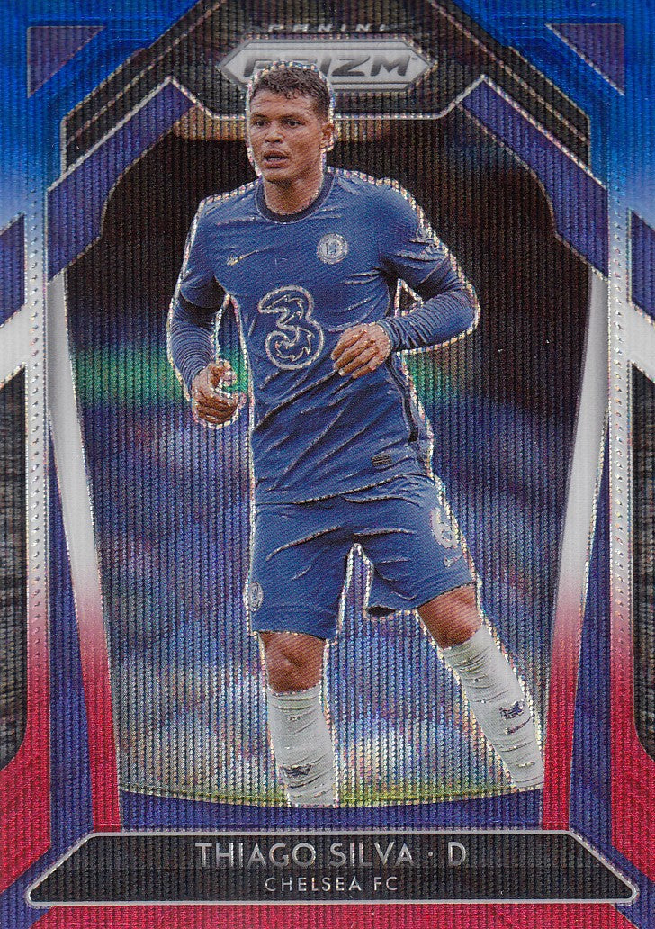 222. THIAGO SILVA - CHELSEA - RED/WHITE/BLUE PRIZM