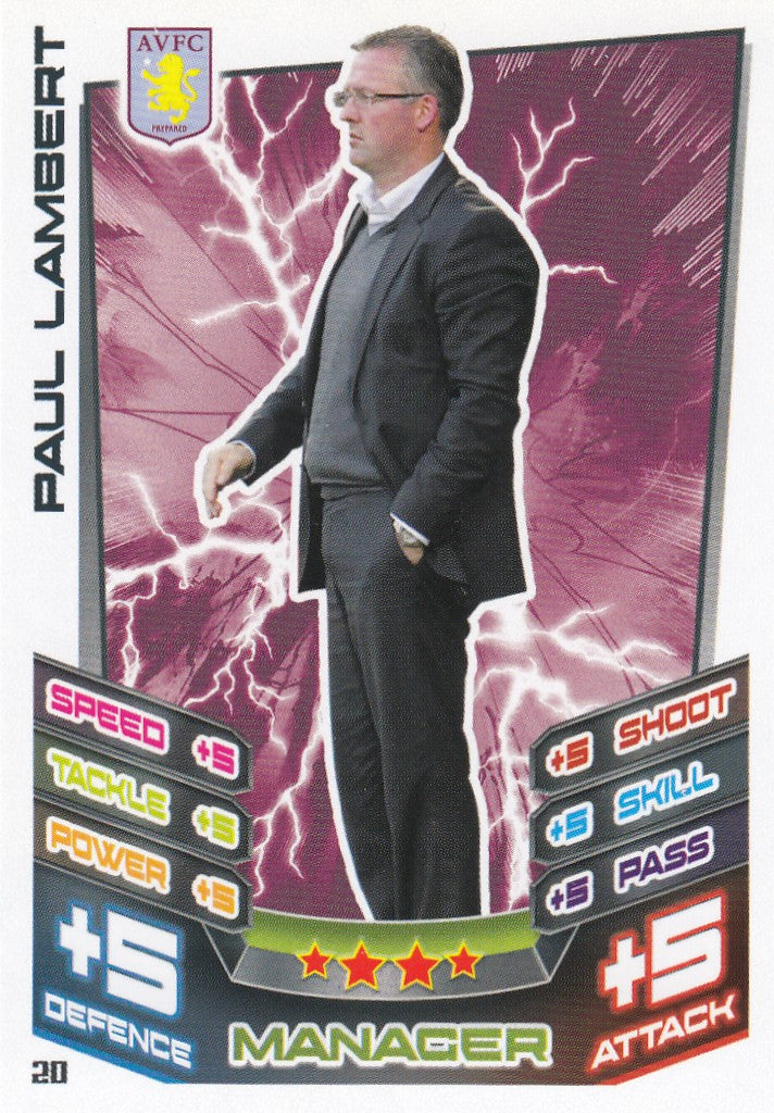 020. PAUL LAMBERT - ASTON VILLA - MANAGER