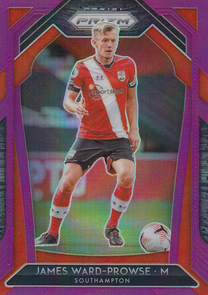 #099. BREAKAWAY VIOLET PRIZM - 084. JAMES WARD-PROWSE - SOUTHAMPTON - CARD 80 OF 99