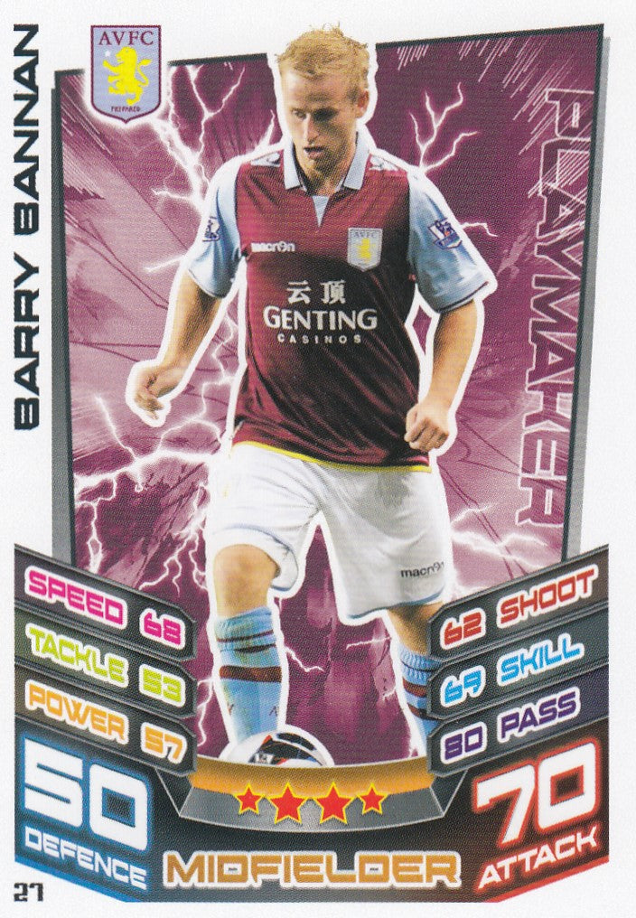 027. BARRY BANNAN - ASTON VILLA - PLAYMAKER