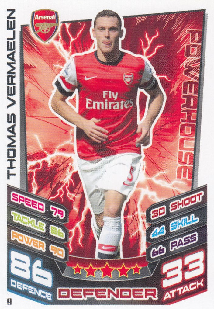 009. THOMAS VERMAELEN - ARSENAL - POWERHOUSE
