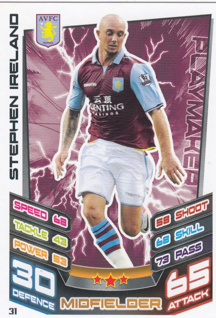 031. STEPHEN IRELAND - ASTON VILLA - PLAYMAKER
