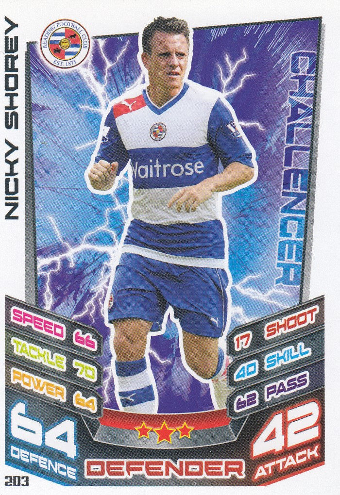 203. NICKY SHOREY - READING FC - CHALLENGER