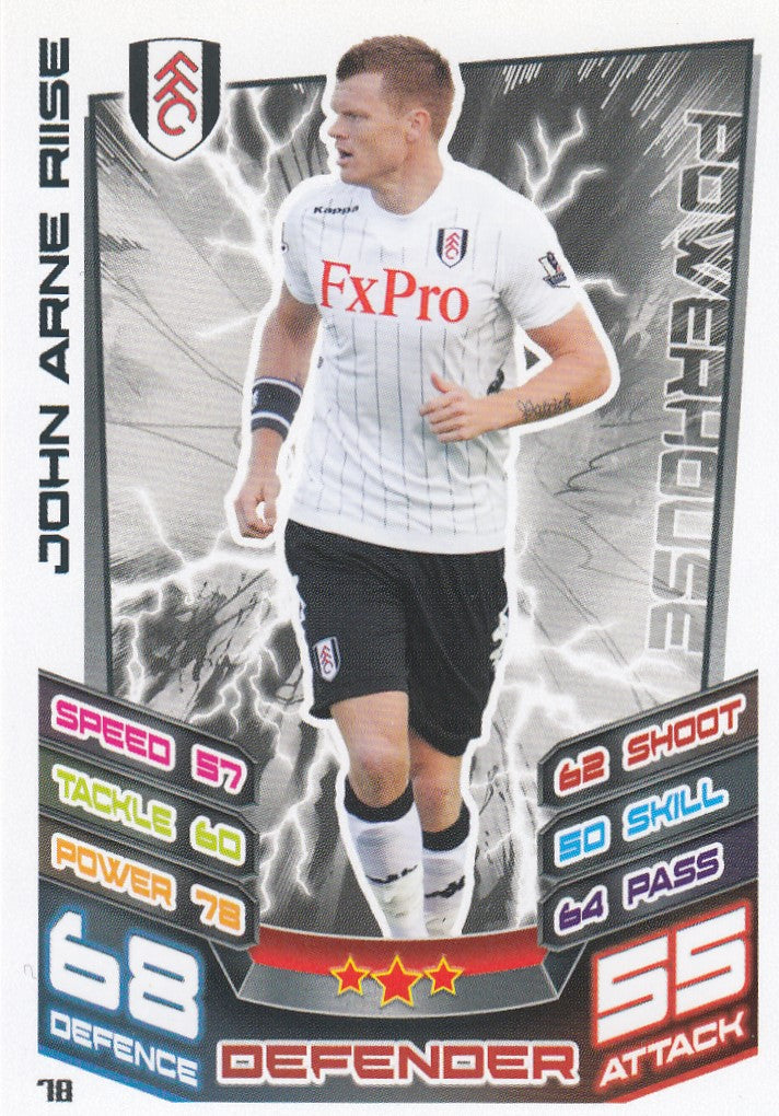 078. JOHN ARNE RIISE - FULHAM - POWERHOUSE