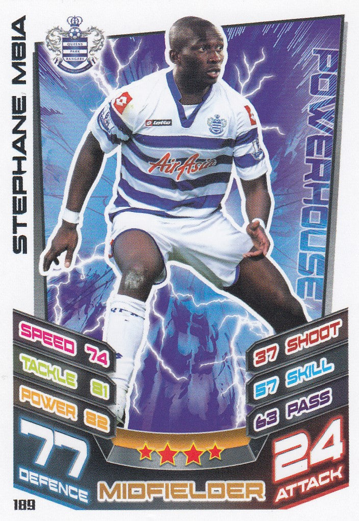 189. STEPHANE MBIA - QUEENS PARK RANGERS - POWERHOUSE