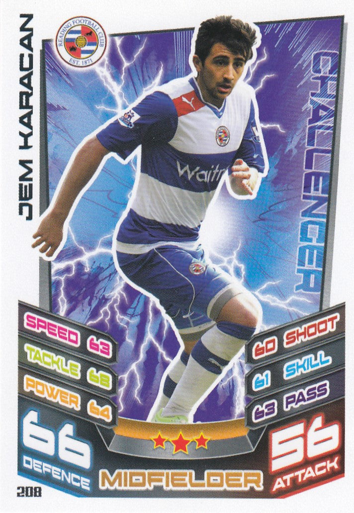 208. JEM KARACAN - READING FC - CHALLENGER