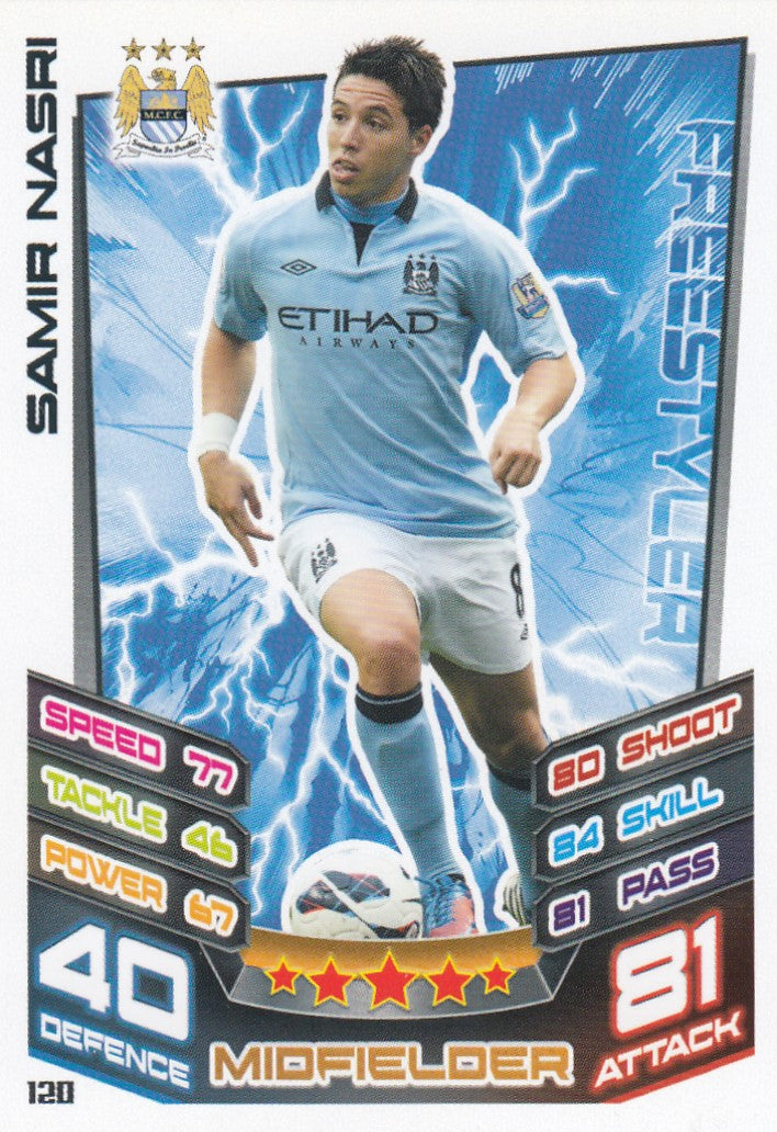 120. SAMIR NASRI - MANCHESTER CITY - FREESTYLER