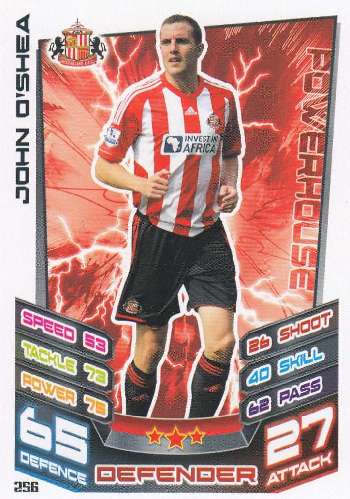 256. JOHN O’SHEA - SUNDERLAND - POWERHOUSE