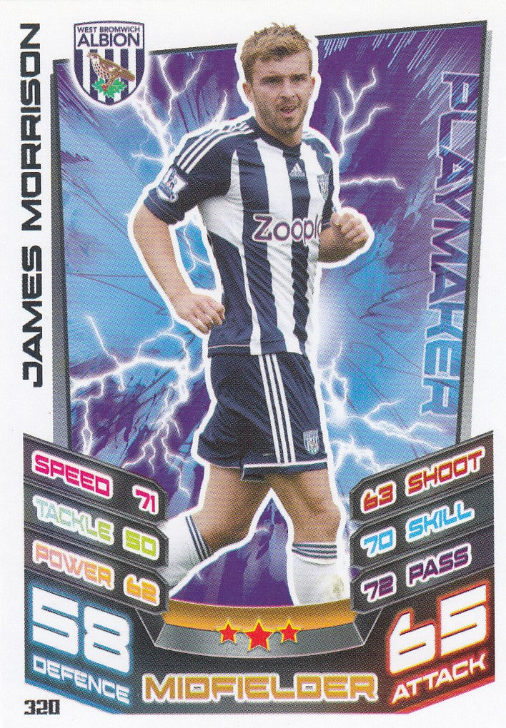 320. JAMES MORRISON - WEST BROMWICH ALBION - PLAYMAKER