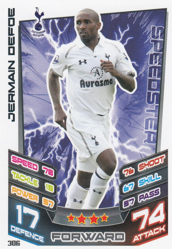 306. JERMAIN DEFOE - TOTTENHAM HOTSPUR - SPEEDSTER