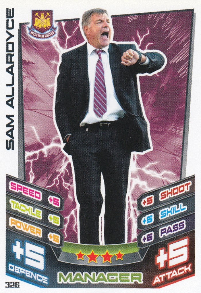 326. SAM ALLARDYCE - WEST HAM UNITED - MANAGER