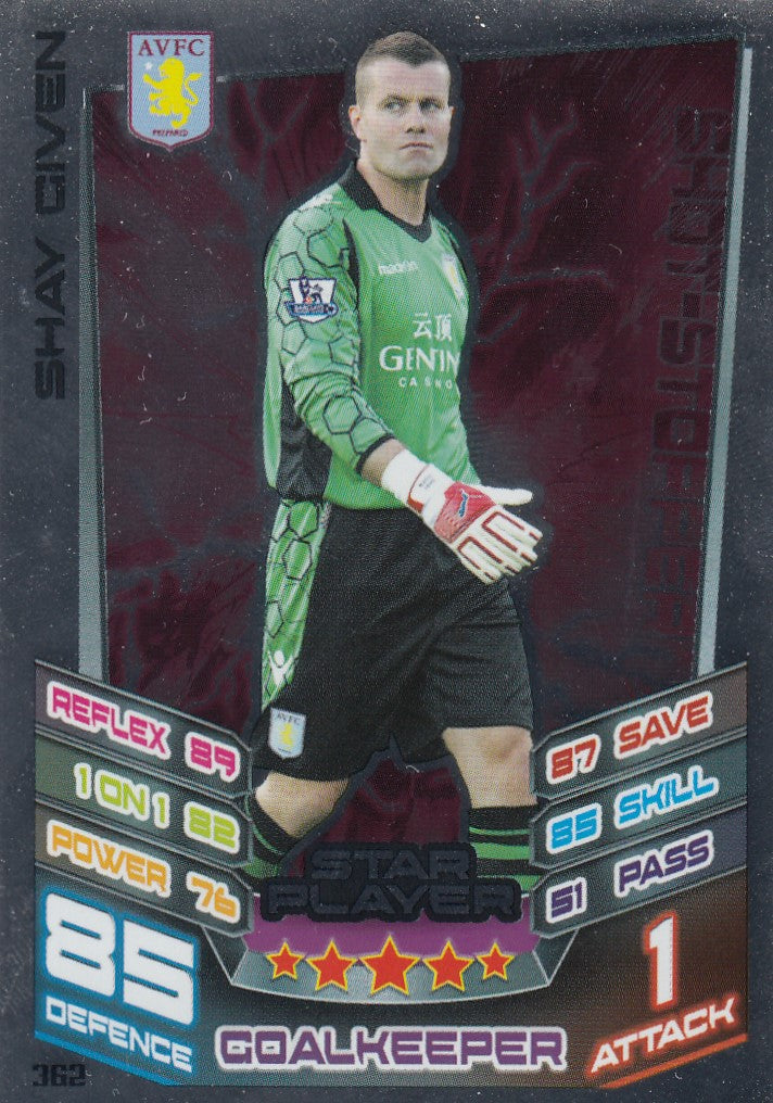 362. SHAY GIVEN - ASTON VILLA - STAR PLAYER