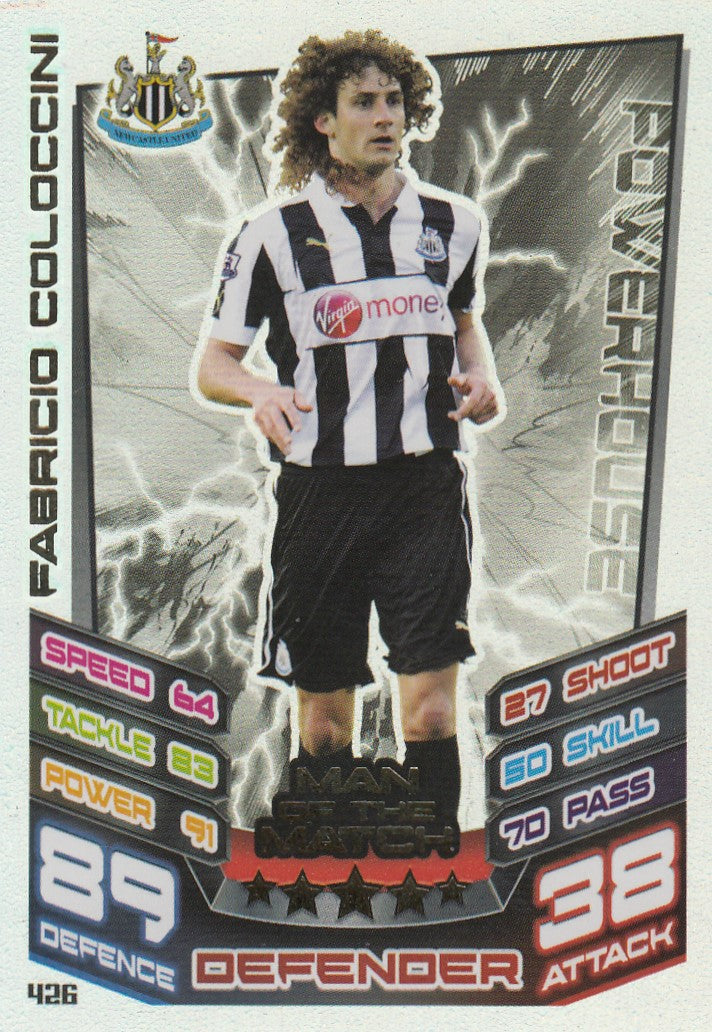 426. FABRICIO COLOCCINI - NEWCASTLE UNITED - MAN OF THE MATCH