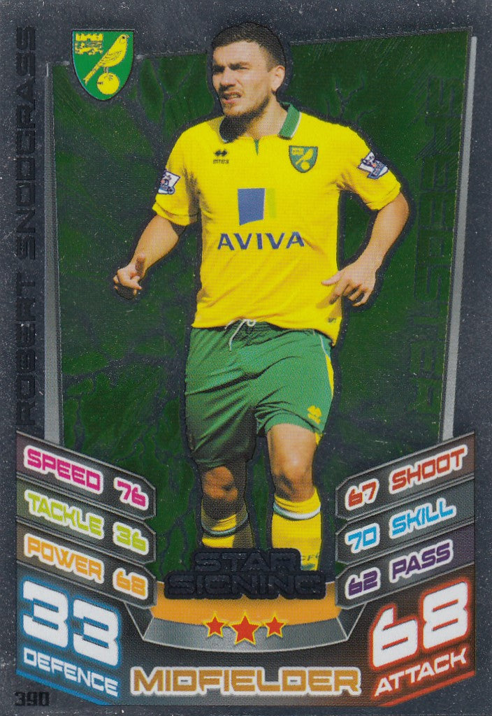 390. ROBERT SNODGRASS - NORWICH - STAR SIGNING