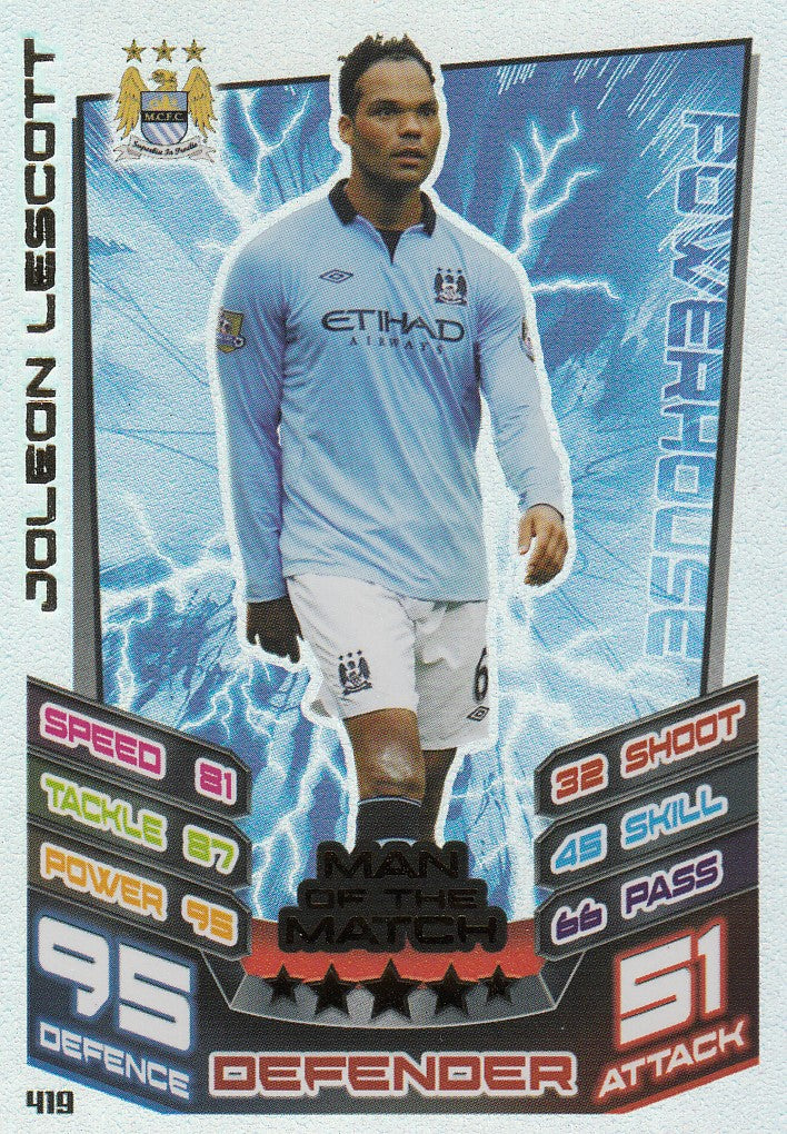 419. JOLEON LESCOTT - MANCHESTER CITY - MAN OF THE MATCH