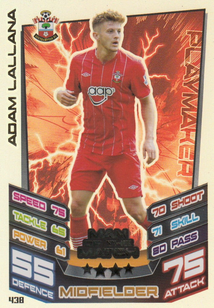438. ADAM LALLANA - SOUTHAMPTON - MAN OF THE MATCH