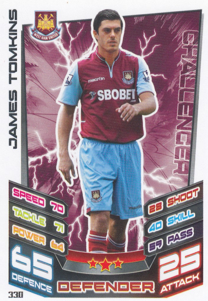 330. JAMES TOMKINS - WEST HAM UNITED - CHALLENGER