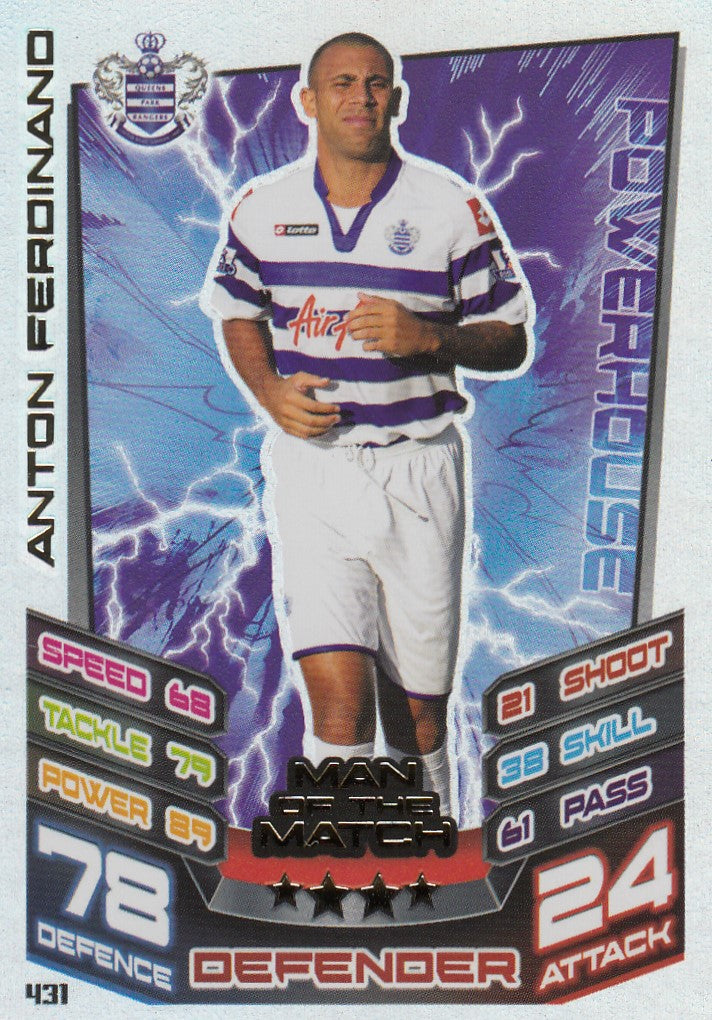 431. ANTON FERDINAND - QUEENS PARK RANGERS - MAN OF THE MATCH