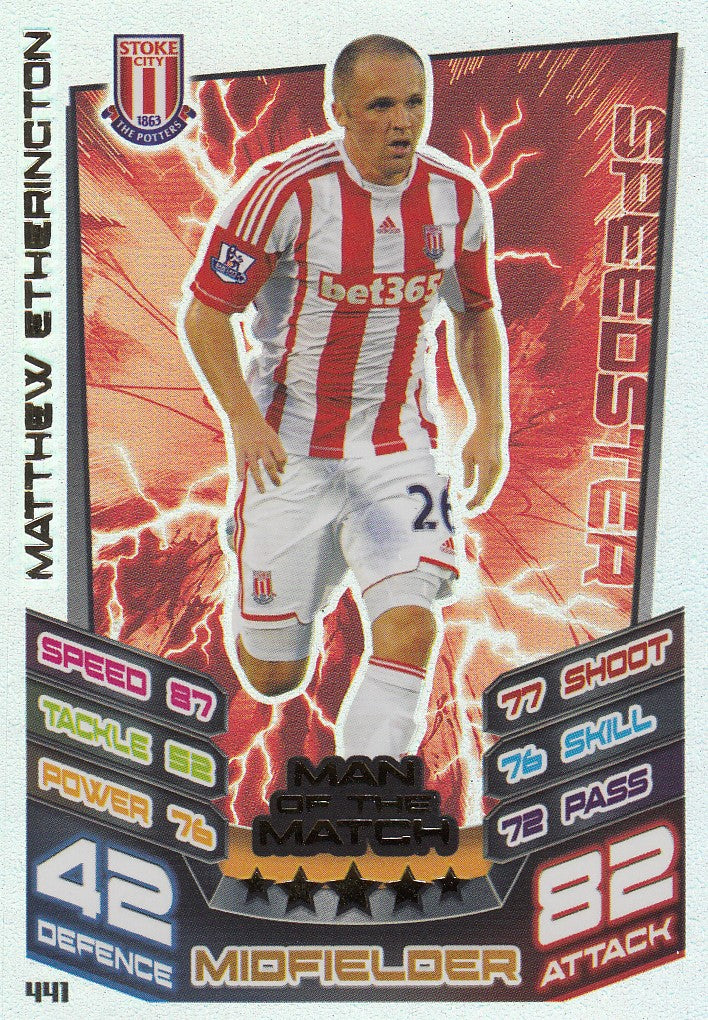 441. MATTHEW ETHERINGTON - STOKE CITY - MAN OF THE MATCH