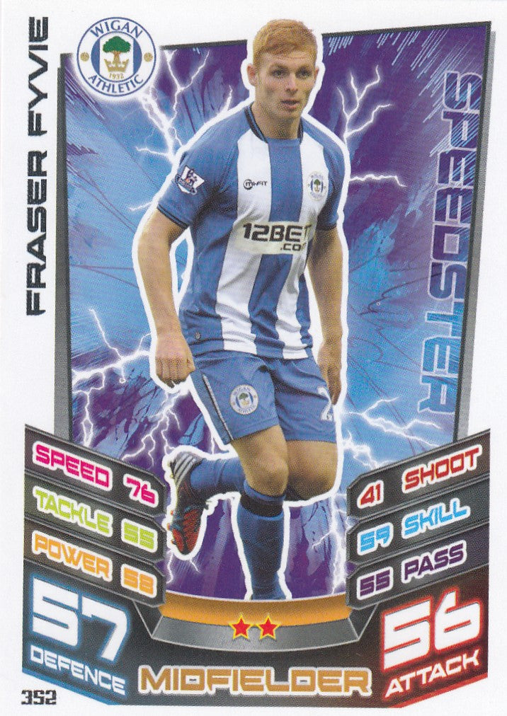 352. FRASER FYVIE - WIGAN ATHLETIC - SPEEDSTER