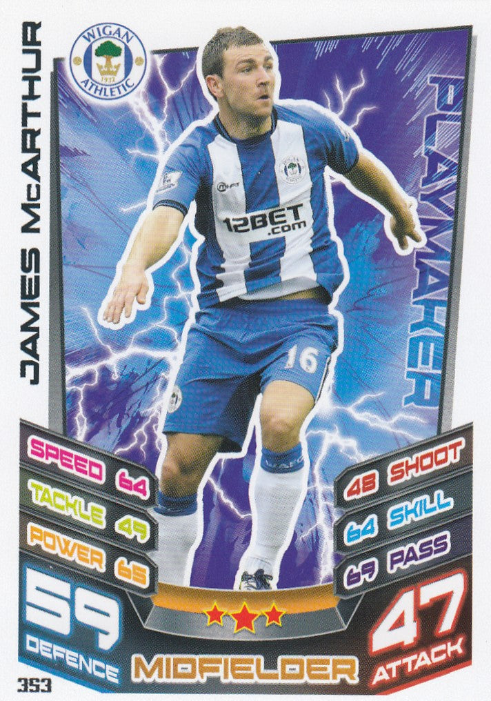 353. JAMES MCARTHUR - WIGAN ATHLETIC - PLAYMAKER