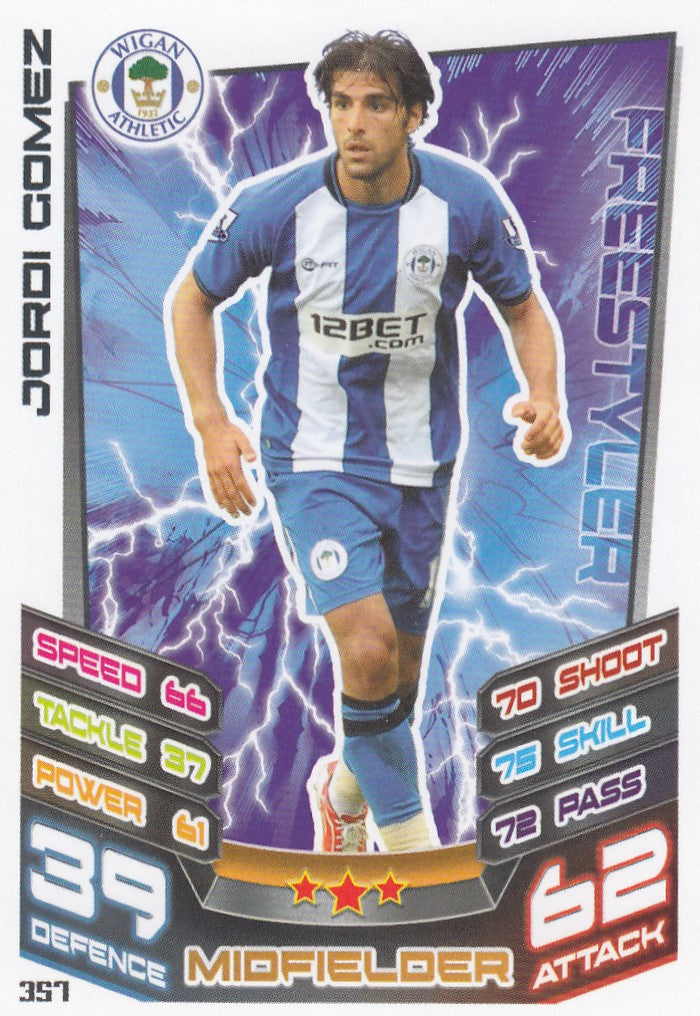 357. JORDI GOMEZ - WIGAN ATHLETIC - FREESTYLER