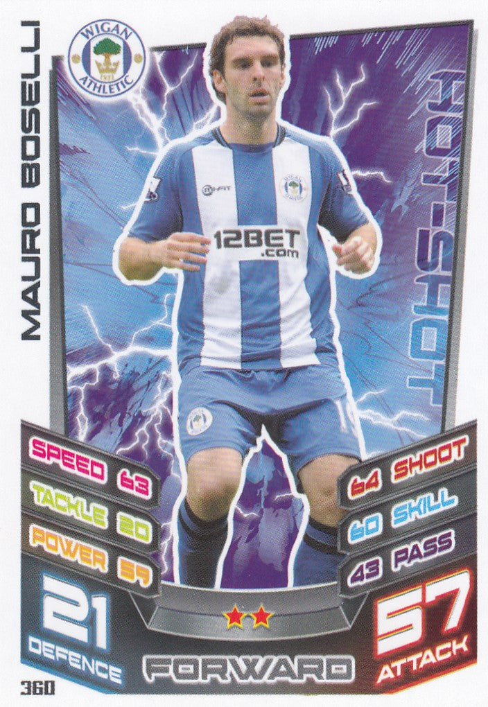360. MAURO BOSELLI - WIGAN ATHLETIC - HOT-SHOT