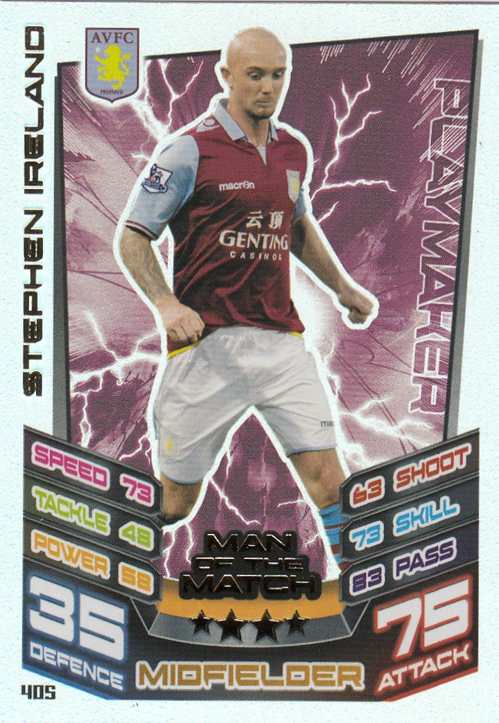 405. STEPHEN IRELAND - ASTON VILLA - MAN OF THE MATCH
