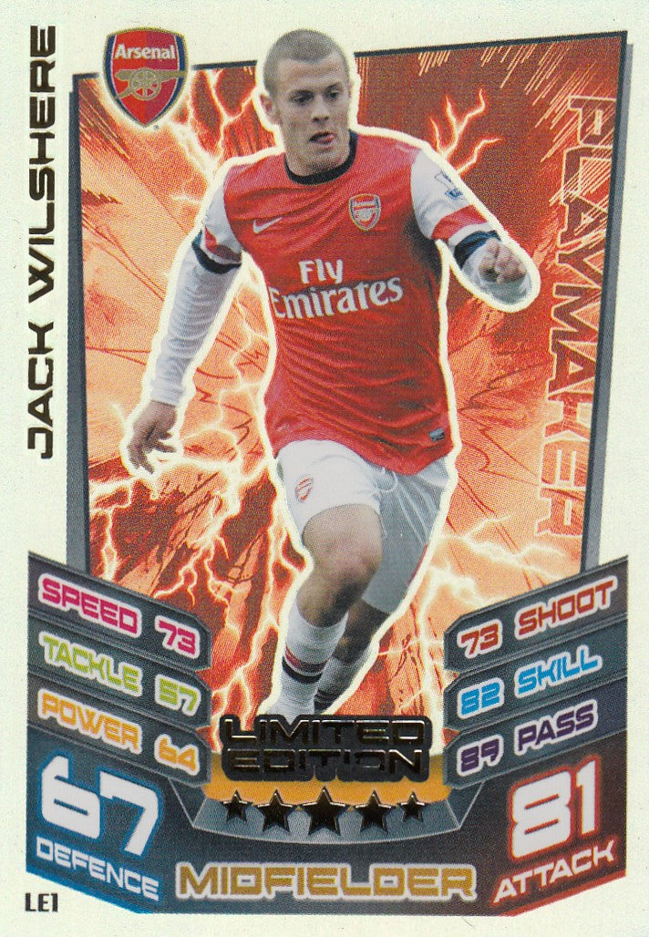 LE1. JACK WILSHERE - ARSENAL - LIMITED EDITION - EXTRA