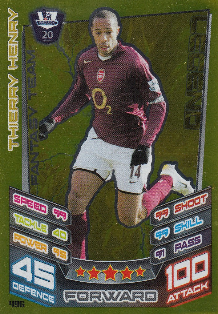 496. THIERRY HENRY - ARSENAL - LEGEND