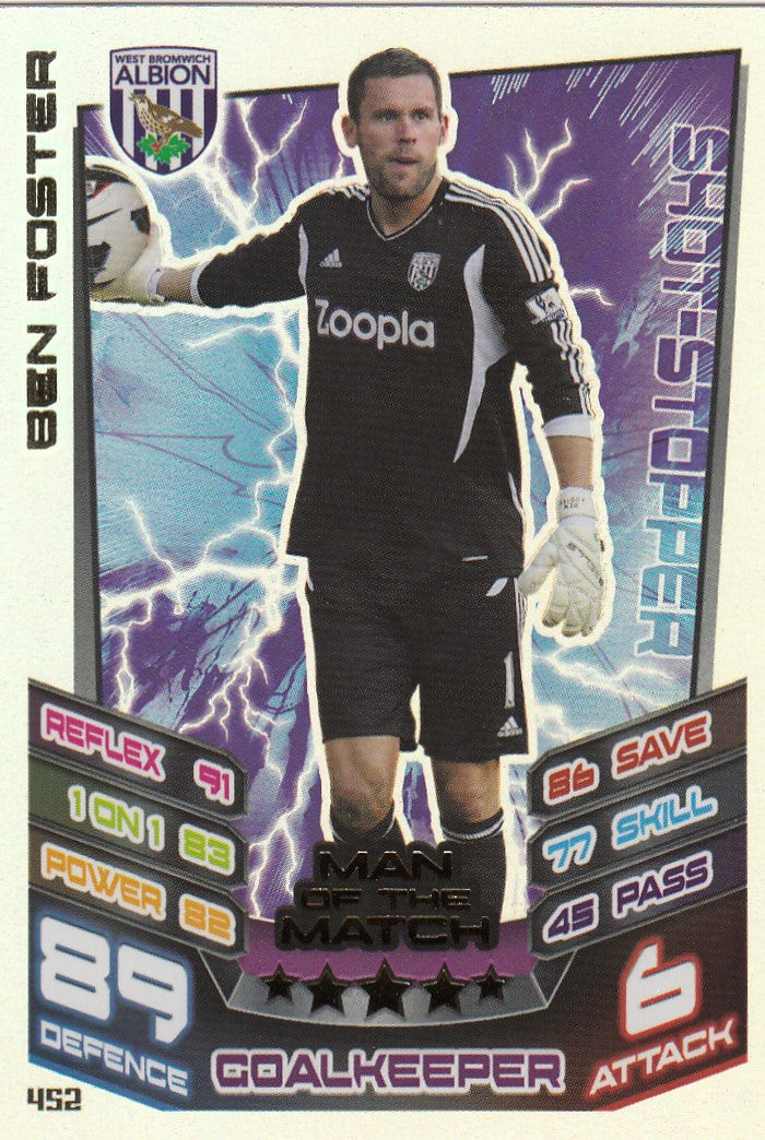 452. BEN FOSTER - WEST BROMWICH ALBION - MAN OF THE MATCH