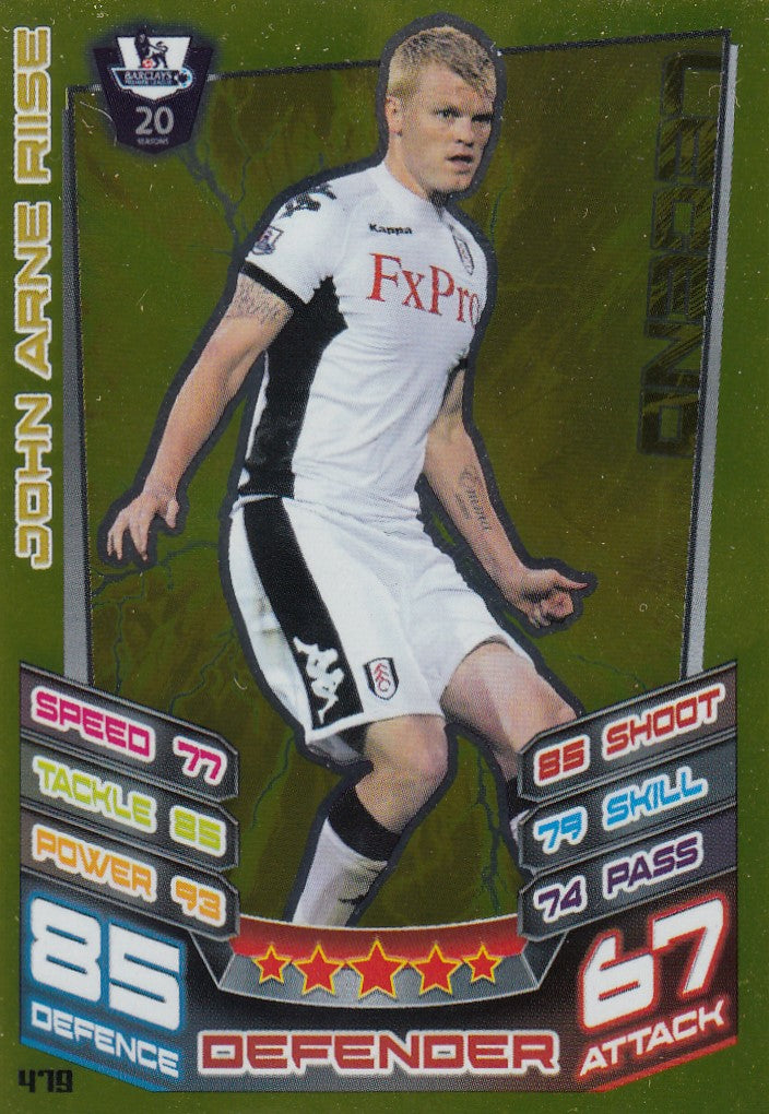 479. JOHN ARNE RIISE - FULHAM - LEGEND