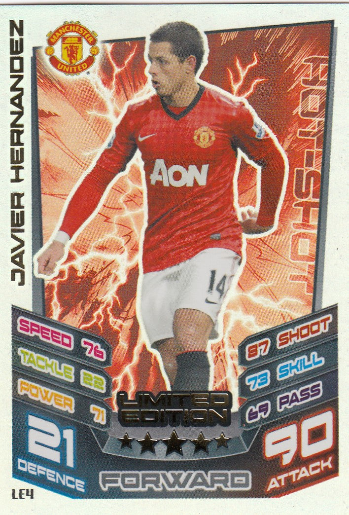 LE4. JAVIER HERNANDEZ - MANCHESTER UNITED - LIMITED EDITION - EXTRA