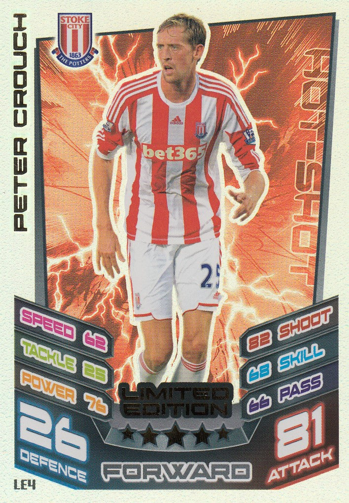 LE4. PETER CROUCH - STOKE CITY - LIMITED EDITION