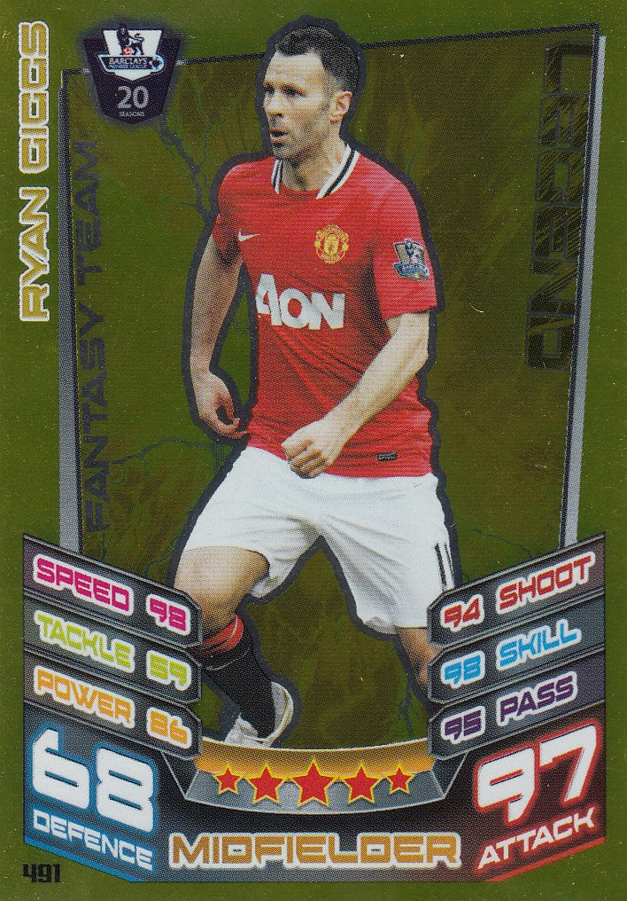 491. RYAN GIGGS - MANCHESTER UNITED - LEGEND