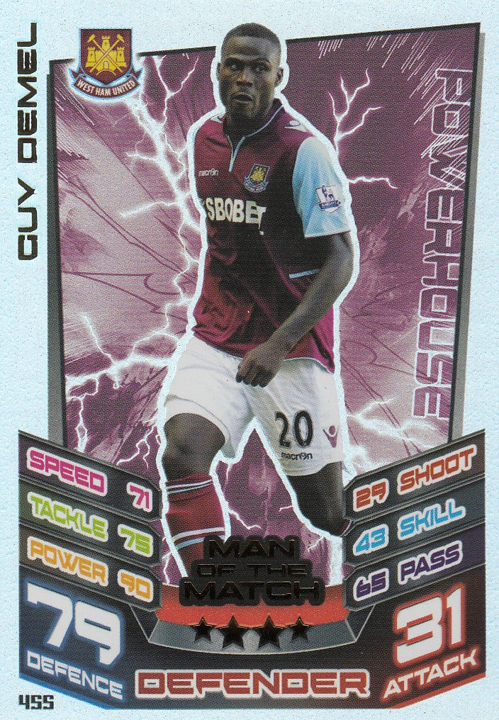 455. GUY DEMEL - WEST HAM UNITED - MAN OF THE MATCH