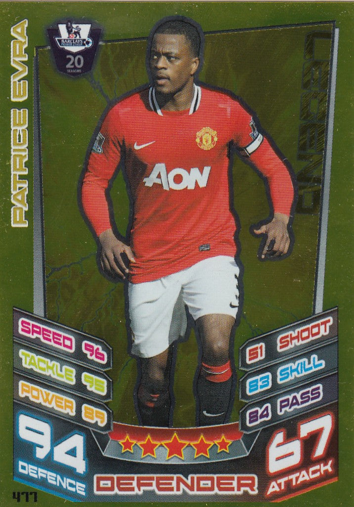 477. PATRICE EVRA - MANCHESTER UNITED - LEGEND