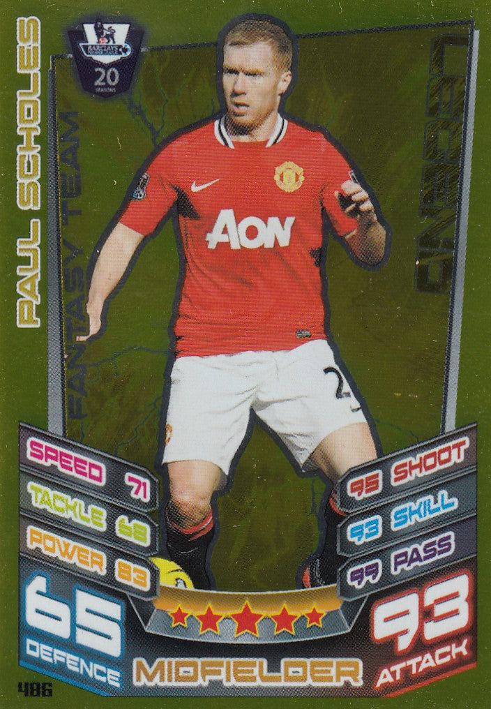 486. PAUL SCHOLES - MANCHESTER UNITED - LEGEND