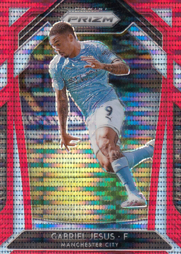 105. GABRIEL JESUS - MANCHESTER CITY - RED PULSAR PRIZM