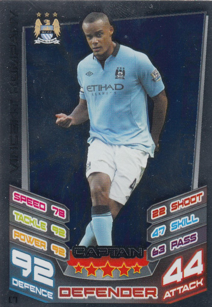 EX-C007. VINCENT KOMPANY - MANCHESTER CITY - CAPTAIN