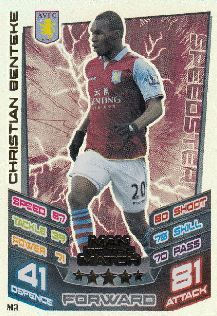 EX-M002. CHRISTIAN BENTEKE - ASTON VILLA - MAN OF THE MATCH